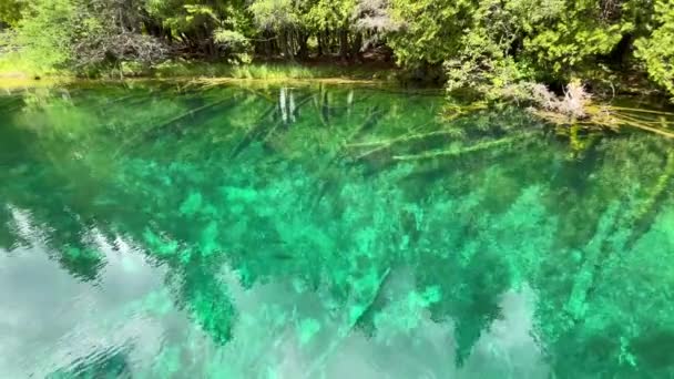 Lake Kitch Iti Kipi Beautiful Clear Blue Water Small Lake — Wideo stockowe
