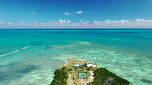 Soukromé Beach Resort Rekreační Oblasti Tea Table Key Island Islamorada — Stock video