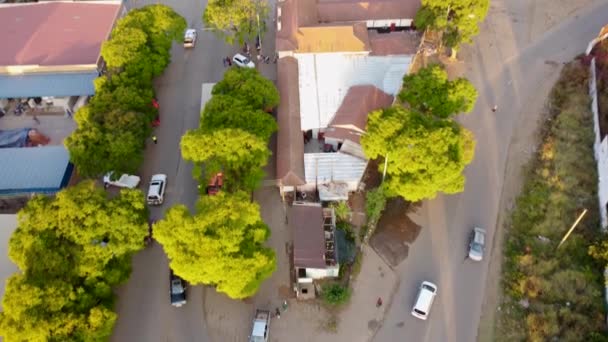 Zimbabve Ulusal Demiryolları Ndan Bulawayo Merkez Bölgesi Nin Bir Virajı — Stok video