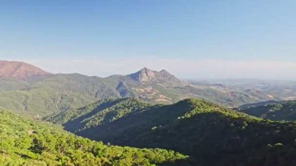 Drone Flying Forward South Spain Border Gibraltar — Vídeo de Stock