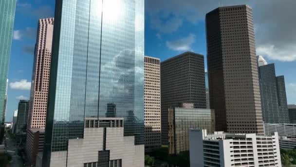 Industrie Pétrolière Gazière Dans Les Immeubles Bureaux Centre Ville Houston — Video