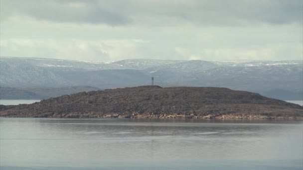 Wide Shot Island Iqaluit — Vídeo de Stock