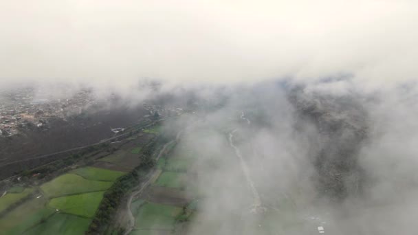 Cloudy Chili River Cayma Arequipa Peru — Stok video