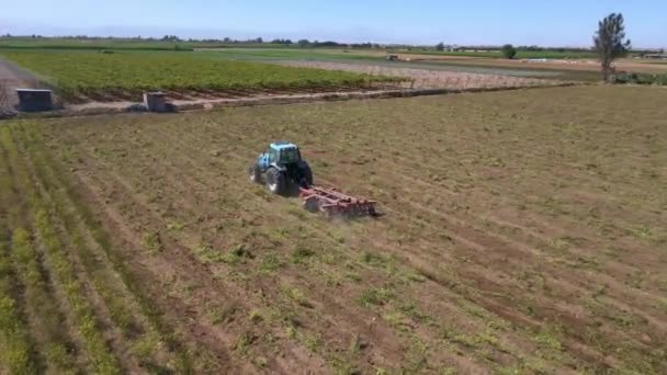 Pedregal Aerial Shots Area Its Way Farming Life Different Times — Vídeo de Stock