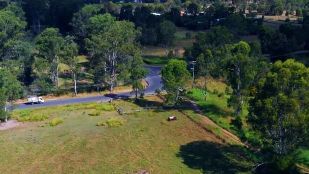 Rural Landscape Dense Vegetation Far Brisbane City Qld Australia View — Vídeo de stock