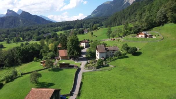 Original Heidivillage Switzerland Original Heididorf Maienfeld Schweiz — Videoclip de stoc