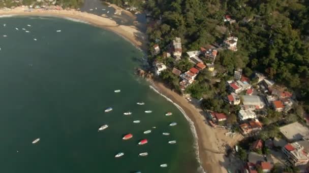 Cabo Corrientes Jalisco Meksika Daki Yelapa Beach Town Yeşil Dağlar — Stok video