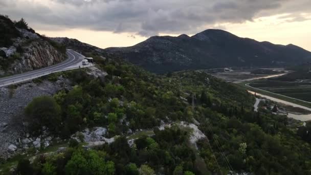 Tustevac Mountain Range Croatia — Stok Video
