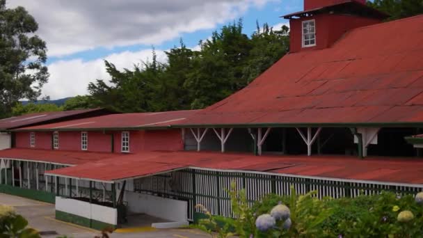 Coffee Factory Old Building Old Building Old Building Coffee Drying — Stock Video