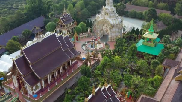 Wat Saeng Kaeo Phothiyan Tempel Chiang Rai Thailand — Stockvideo