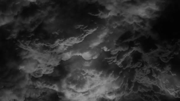 Point View Moving Thick Dark Cumulus Cloud Storms — Video Stock