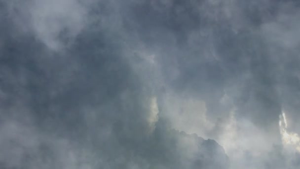 Грозы Темные Облака Движущиеся Небе — стоковое видео
