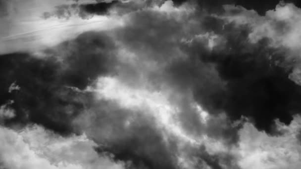 Thunderstorms Dark Clouds Moving Sky — Stok video