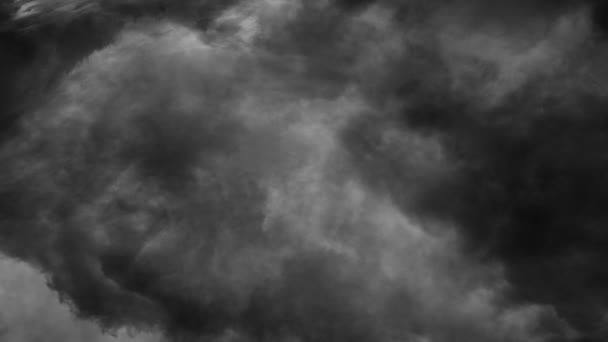 Arca Cumulonimbus Nuvole Nel Cielo Scuro Punto Vista — Video Stock