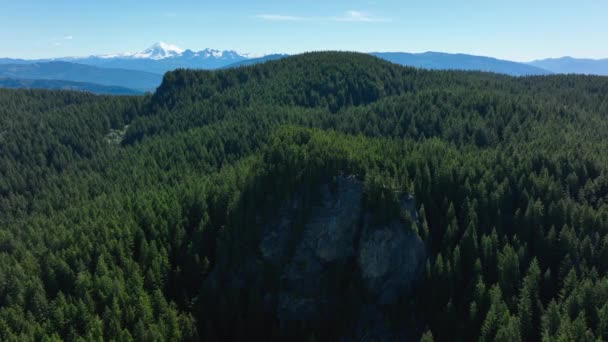Orbiting Shot Oyster Dome Lookout Point Takes Miles Get — Video Stock