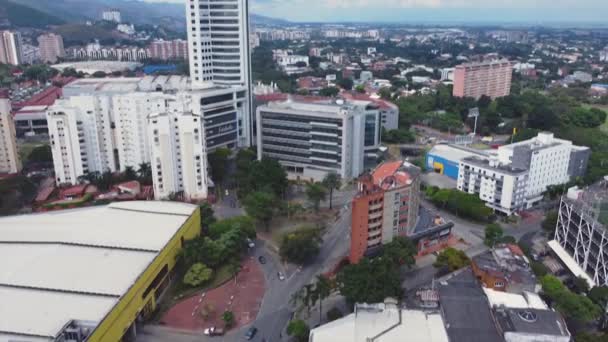 Spectacular Aerial Shot North Cali Colombia Earthly Paradise Capital Salsa — Vídeo de stock