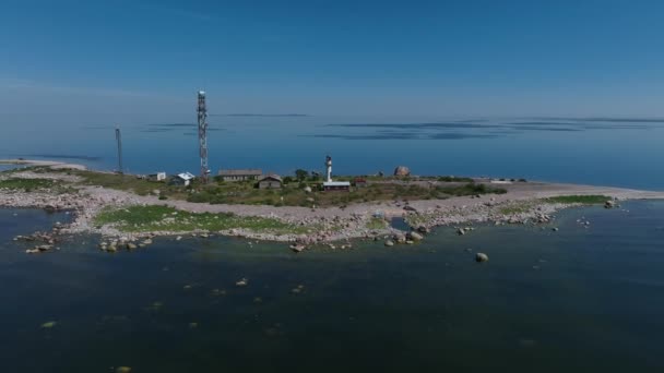 Panoramic Air View Vaindloo Island Which Northernmost Island Estonia — 비디오