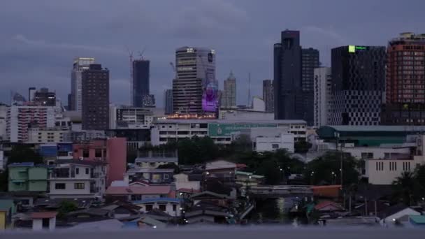 Bangkok City Variety Living Conditions Suburbs Metropolis Dense Population Thailand — Wideo stockowe