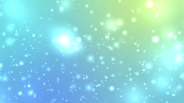 Blue Yellow Particle Animation Looping Abstract Presentation Background — Stock Video