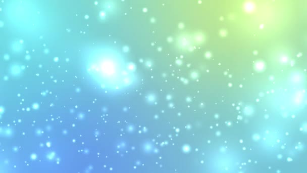 Blue Yellow Particle Animation Looping Abstract Presentation Background — Vídeo de stock