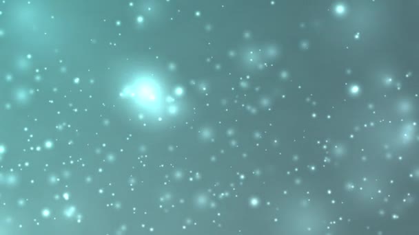 Aqua Teal Particle Animation Looping Abstract Presentation Background — Video