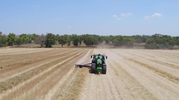 Reseeding Fields Sdot Negev Israel — стокове відео