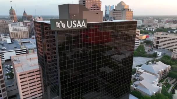 United Services Automobile Association Usaa Headquarters Building Tower San Antonio — Vídeos de Stock