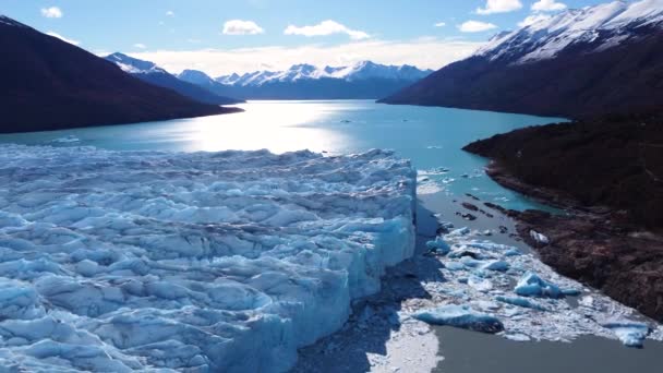 Los Glaciares National Park Calafate Patagonia Argentina Stunning Landscape Iceberg — Vídeo de stock