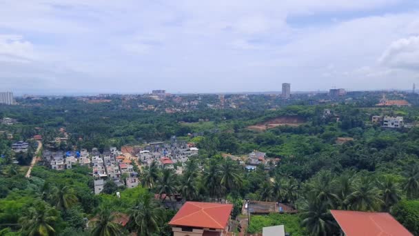 Statische Aufnahme Des Viertels Von Mangalore Indien — Stockvideo