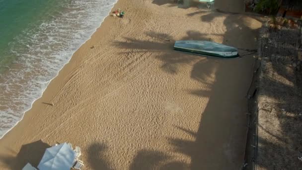 Foamy Waves Washed Shore Yelapa Beach Town Resort Jalisco Mexico — Vídeos de Stock