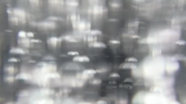 Абстрактні Шари Фону Руху Срібних Хромованих Скляних Бульбашок — стокове відео