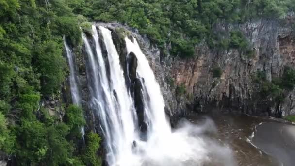 Drone Footage Niagara Falls Reunion Island — Stockvideo