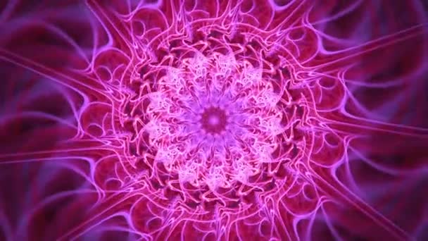 Sacred Spirit Portal Dream Catcher Seamless Looping Fractal Spirals Abstract — Stockvideo