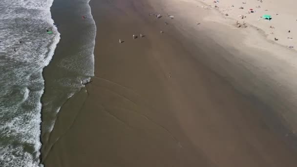 Aerial Footage Venice Beach Pacific Ocean — Wideo stockowe