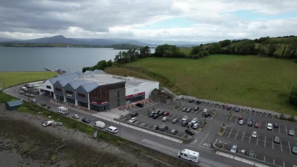 Supervalu Bantry Ireland Drone Aerial Footage — Stock Video