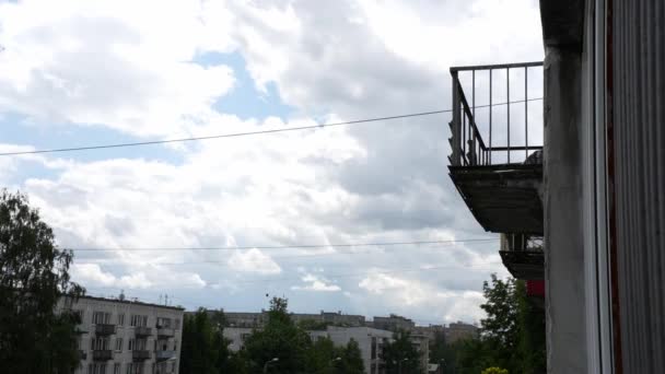 Middle Class Lonely Apartment Witnessing Passage Time — Video