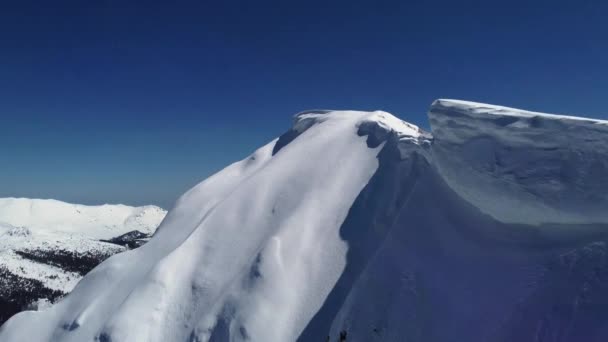 Drone Flight Mountain Ridge Kosovo Montenegro — Stok video