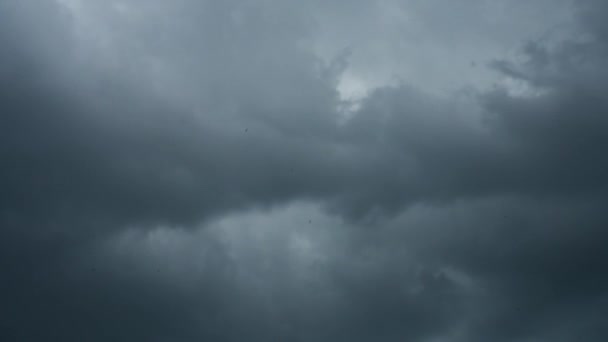 Nublado Escuridão Escuridão Aproximando Tempestade — Vídeo de Stock