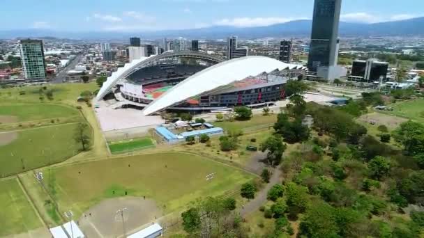 Національний Стадіон Estadio Nacional Коста Рики Метрополітен Парку Сабана Сан — стокове відео
