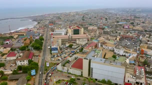 Aerial Shot City Accra Ghana Day_26 — ストック動画