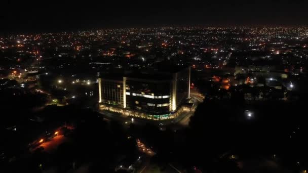 Aerial Shot Breathtaking Landscape Night_2 — Stock video