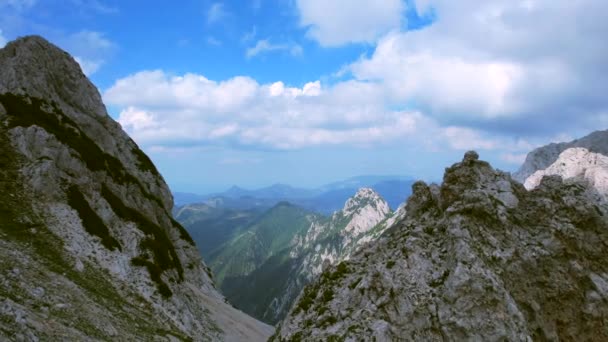 Aerial Video Shows Kamnik Savinja Alps Slovenia Captured One Highest — Stockvideo