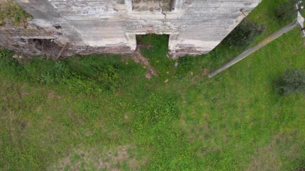 Abandoned Chapel Reale Del Demanio Calvi Caserio Reale Small Village — Stockvideo