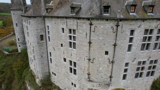 Vianden Castle Located City Vianden North Luxembourg Huge Fortified Castle — ストック動画