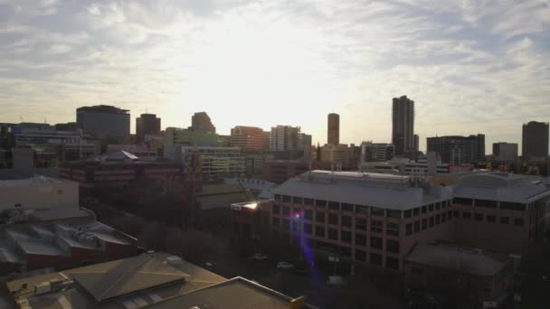 Orbiting Drone Shot Adelaide Cbd — 비디오