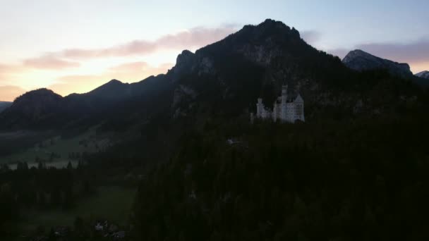 Neuschwanstein Bavaria Germany Castle Village Hohenschwangau Municipality Schwangau Fssen Allgu — 비디오