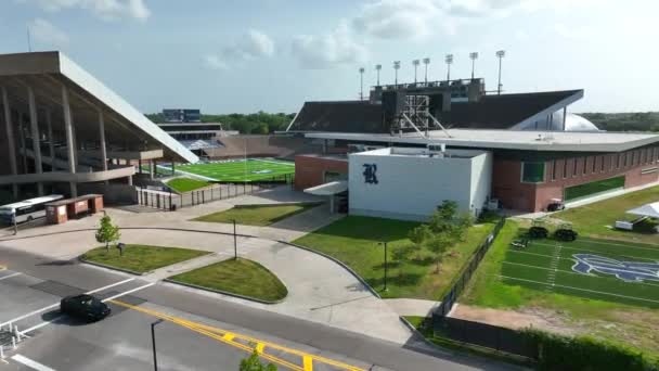 Rice Stadium Home Rice University Football Team Private Research College — Stockvideo