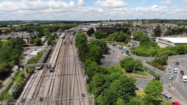 Drone Footage Transport Links Colchester Essex — Αρχείο Βίντεο