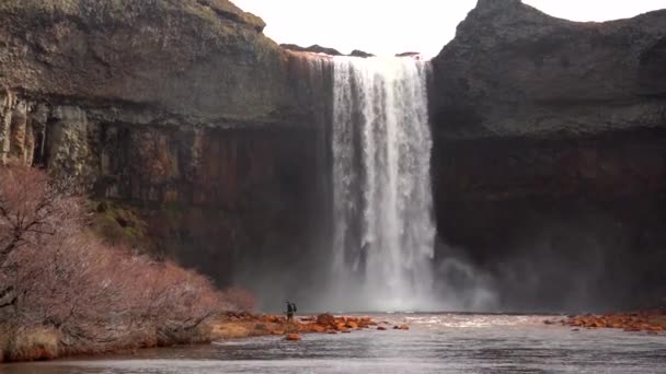 Cascada Salto Del Agrio — Vídeo de stock