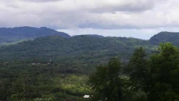 View Rural Agricultural Villages Landscape Sukabumi West Java Indonesia — Vídeos de Stock